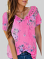 Women Full Size Printed Tie Neck Short Sleeve Blouse nicholesgifts
