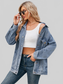 Button Up Long Sleeve Denim Jacket nicholesgifts