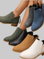 Women Point Toe Block Heels Boots nicholesgifts