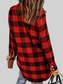 Plaid Collared Neck Snap Down Long Sleeve Jacket nicholesgifts