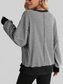 Exposed Seam Striped Contrast Sweatshirt nicholesgifts