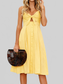 Cutout Smocked Sweetheart Neck Cami Dress nicholesgifts