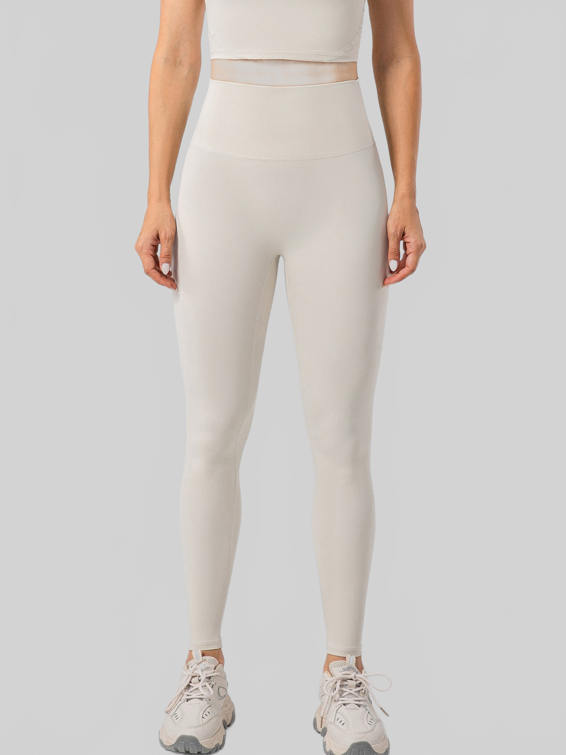 Women High Waist Wide Waistband Active Leggings nicholesgifts