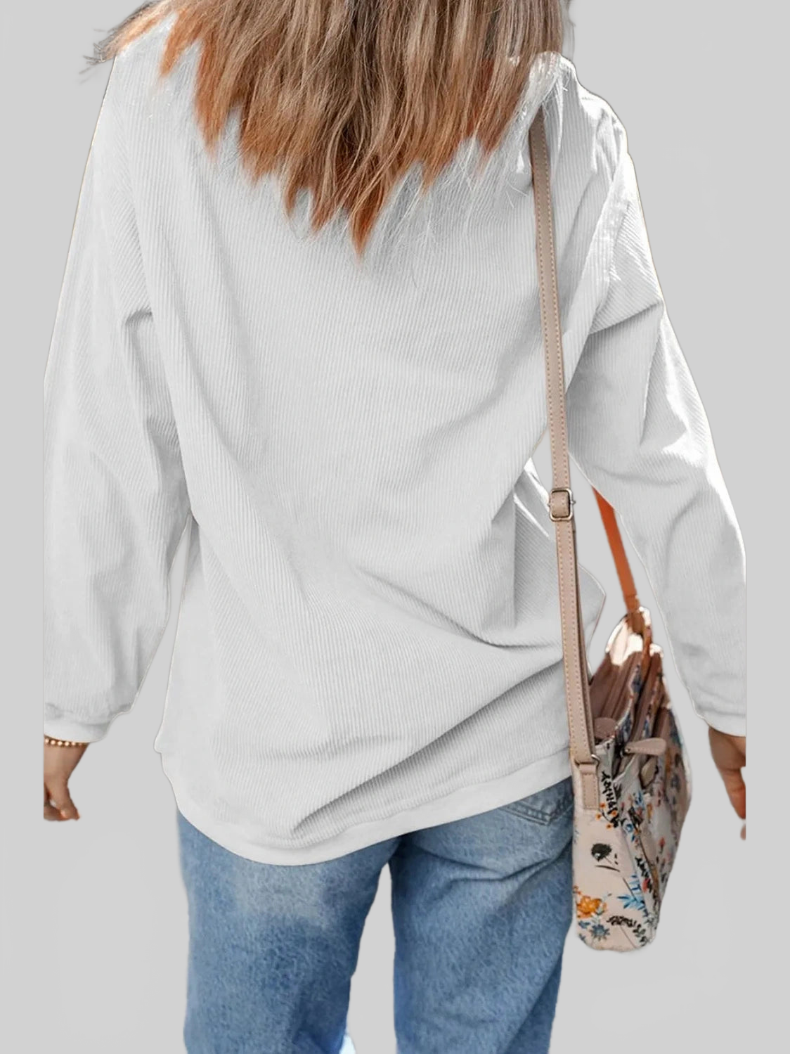 Bunny Graphic Round Neck Sweatshirt nicholesgifts