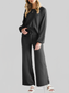 Long Sleeve Lounge Top and Drawstring Pants Set nicholesgifts