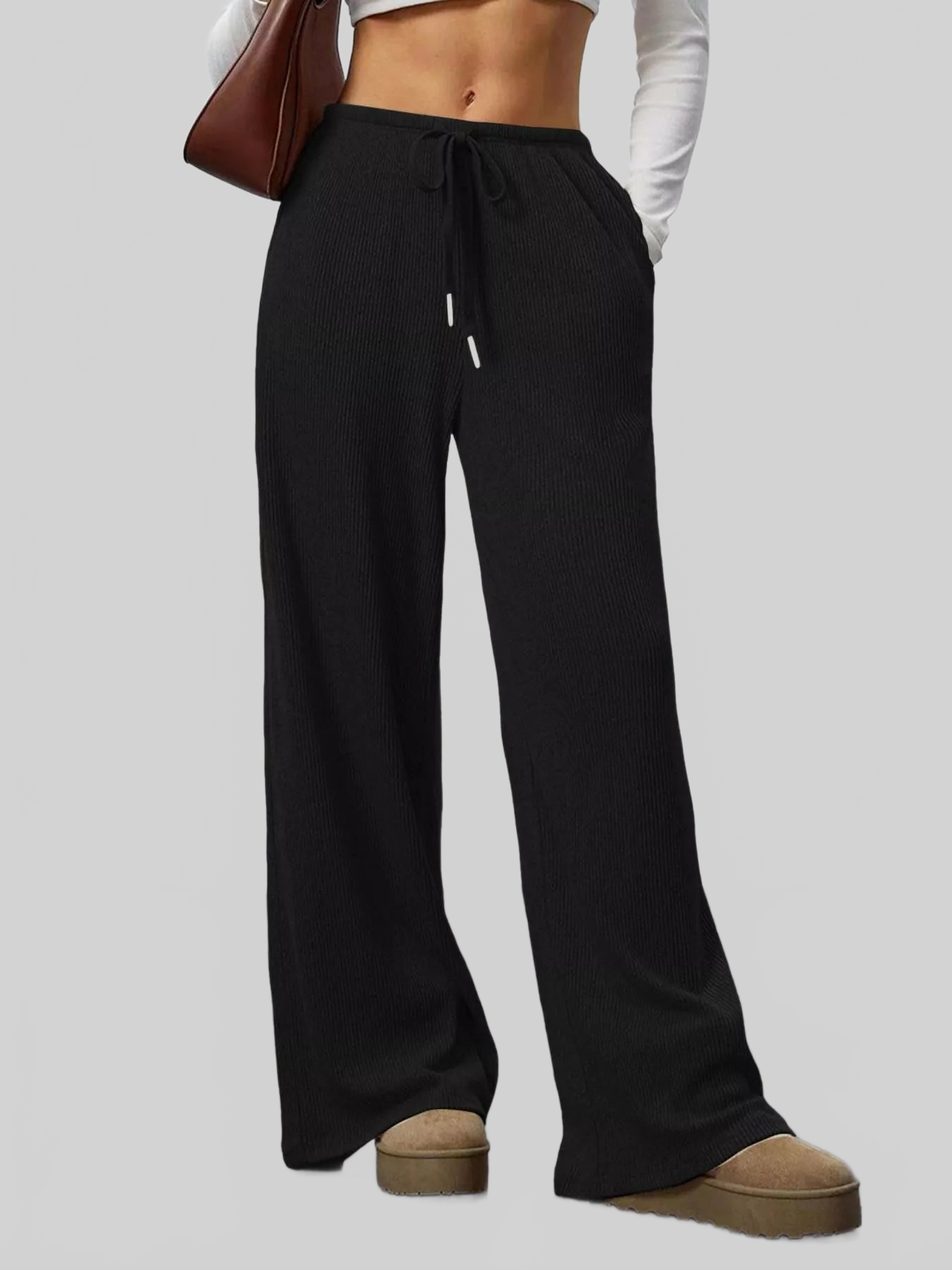 Women Relaxed Fit Drawstring Pants nicholesgifts
