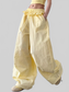 Women Drawstring Wide Leg Pants nicholesgifts