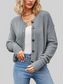 Button Up Dropped Shoulder Cardigan nicholesgifts