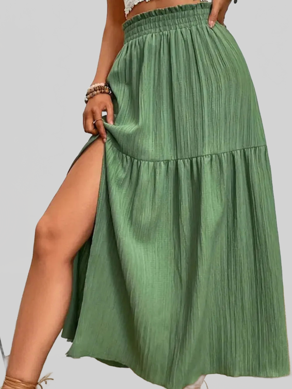 Frill Slit Skirt nicholesgifts