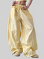 Women Drawstring Wide Leg Pants nicholesgifts