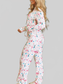 Christmas Pattern Long Sleeve Top and Wide Leg Pants Set nicholesgifts