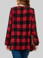 Plaid Open Front Long Sleeve Jacket nicholesgifts