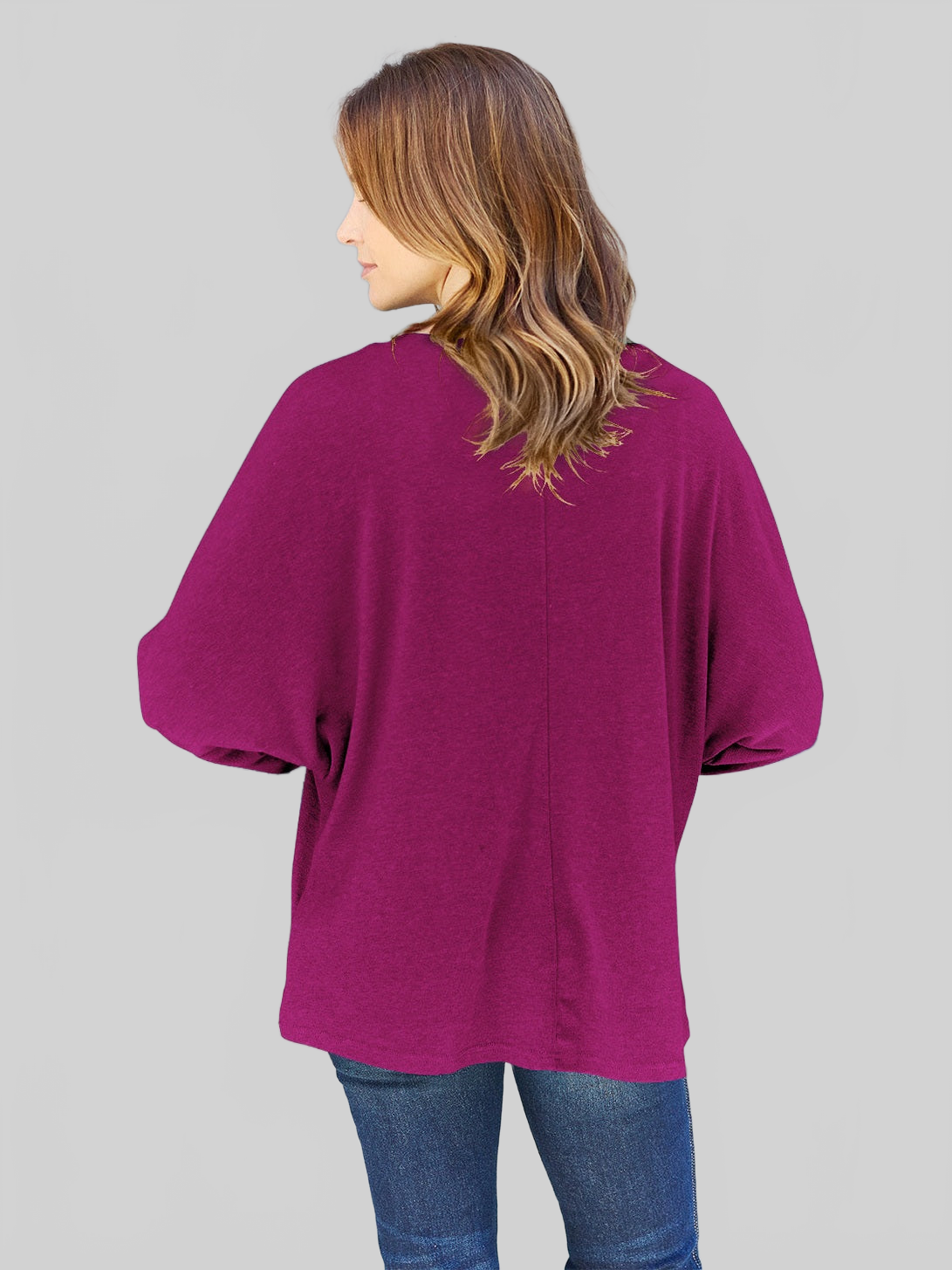 Women Double Take Full Size Round Neck Long Sleeve T-Shirt NicholesGifts