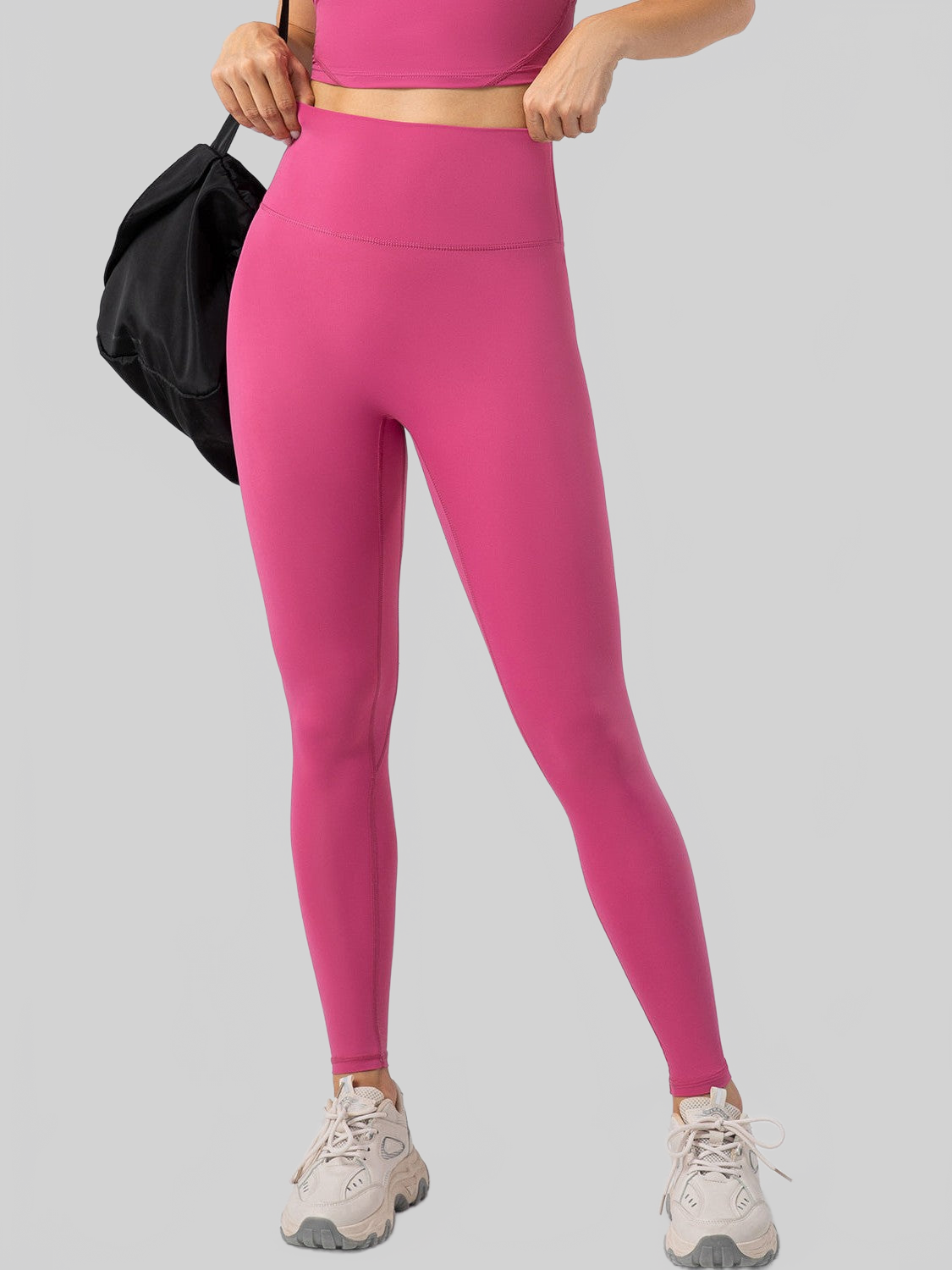 Women High Waist Wide Waistband Active Leggings nicholesgifts