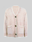 Button Down V-Neck Cardigan with Pockets nicholesgifts