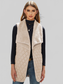 Women Open Front Collared Vest nicholesgifts