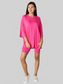 NicholesGifts Women Basic Bae Full Size Soft Rayon Three-Quarter Sleeve Top and Shorts Set nicholesgifts