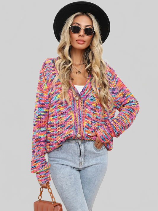Women Angel Wings Button Up Dropped Shoulder Cardigan nicholesgifts
