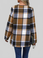 Plaid Open Front Long Sleeve Jacket nicholesgifts