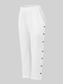 Women Full Size Side Decor Button Casual Wide Leg Pants Plus Size nicholesgifts