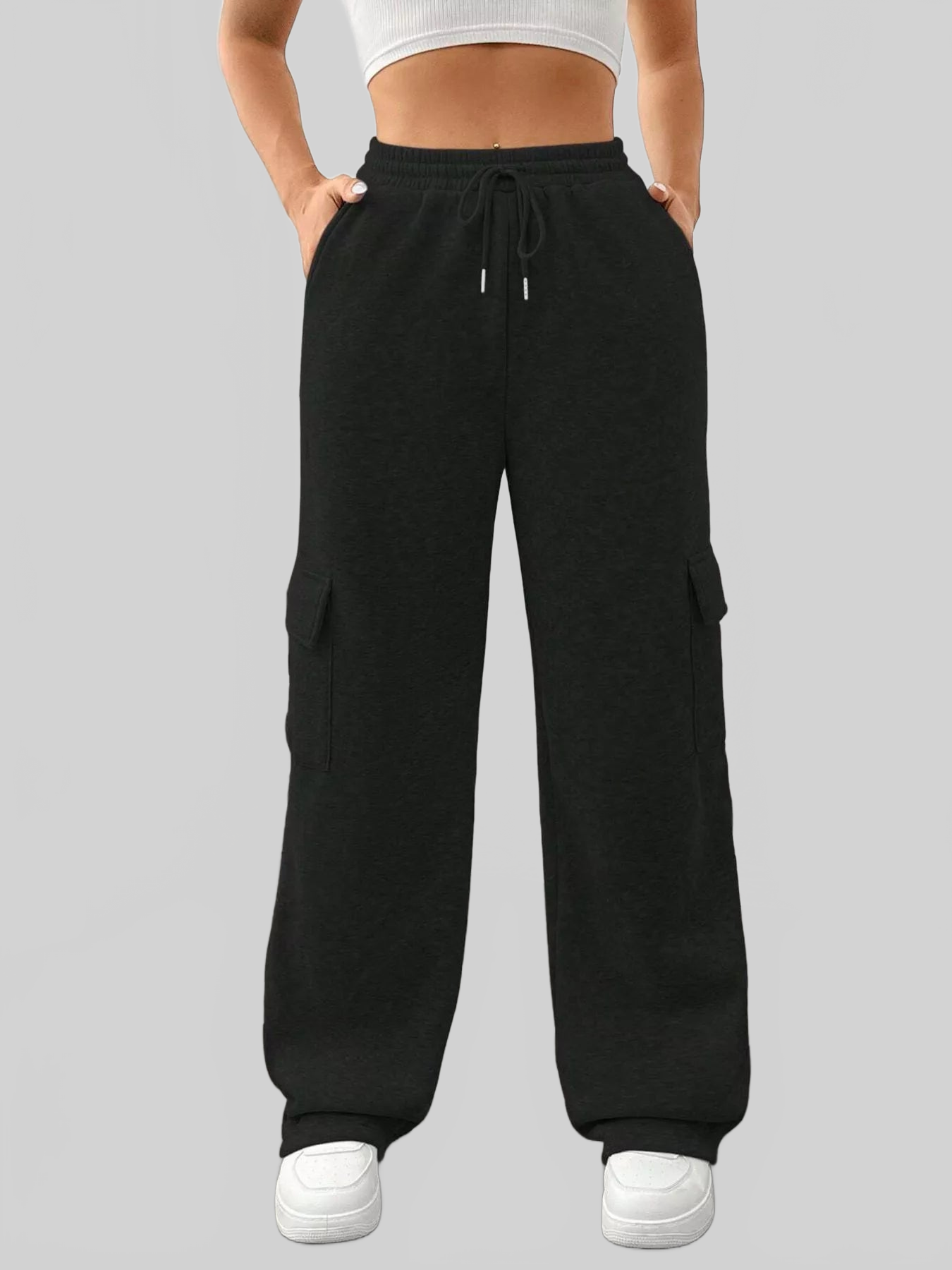 Women Relaxed Fit Pants with Drawstring Waist nicholesgifts