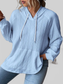 Full Size Drawstring Long Sleeve Hoodie NicholesGifts