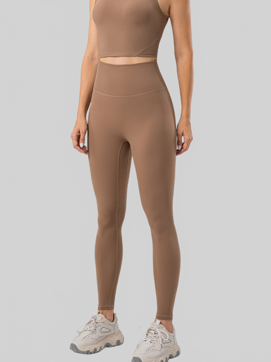 Women High Waist Wide Waistband Active Leggings nicholesgifts
