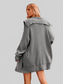 Women Collared Neck Button-Up Cardigan with Pockets nicholesgifts