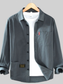 Men's Plus Size Button Up Long Sleeve Shirt nicholesgifts