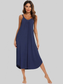 V-Neck Midi Lounge Dress nicholesgifts