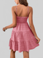 Women Smocked Tiered Sleeveless Mini Summer Dress nicholesgifts