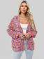 Women Angel Wings Button Up Dropped Shoulder Cardigan nicholesgifts