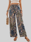 Women Printed Wide Leg Pants NicholesGifts