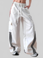 Women Striped Wide Leg Cargo Pants nicholesgifts