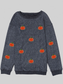 Pumpkin Round Neck Long Sleeve Sweatshirt nicholesgifts