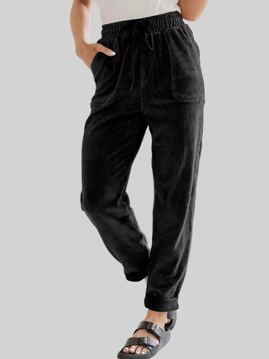 Women Relaxed Fit Corduroy Pants nicholesgifts