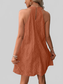Eyelet Grecian Neck Mini Dress nicholesgifts