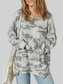 Women Camouflage Long Sleeve Sweatshirt nicholesgifts