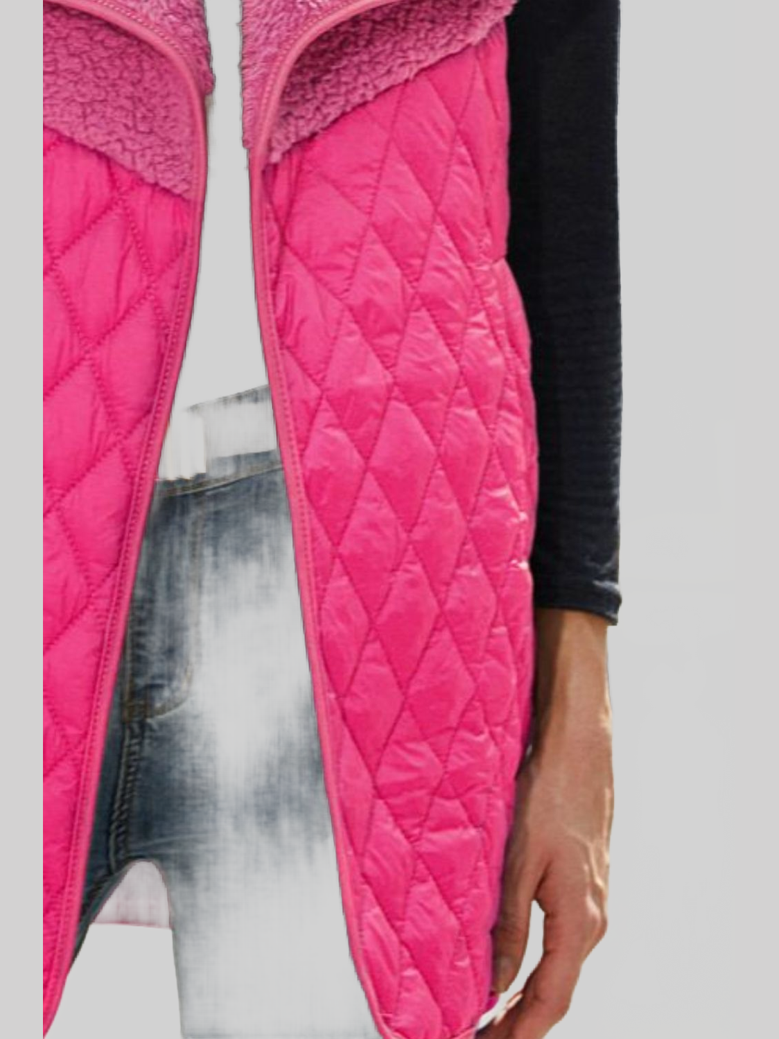 Women Open Front Collared Vest nicholesgifts