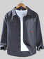 Men's Plus Size Button Up Long Sleeve Shirt nicholesgifts