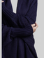 Dolman Sleeve Open Front Ribbed Trim Longline Cardigan nicholesgifts