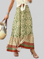 Geometric Elastic Waist Maxi Skirt nicholesgifts