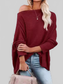 Waffle Knit Boat Neck T-Shirt nicholesgifts