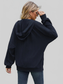 Drawstring Zip Up Dropped Shoulder Hoodie nicholesgifts
