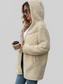 Fuzzy Zip Up Long Sleeve Hooded Jacket nicholesgifts