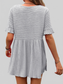 Women Round Neck Short Sleeve Blouse nicholesgifts