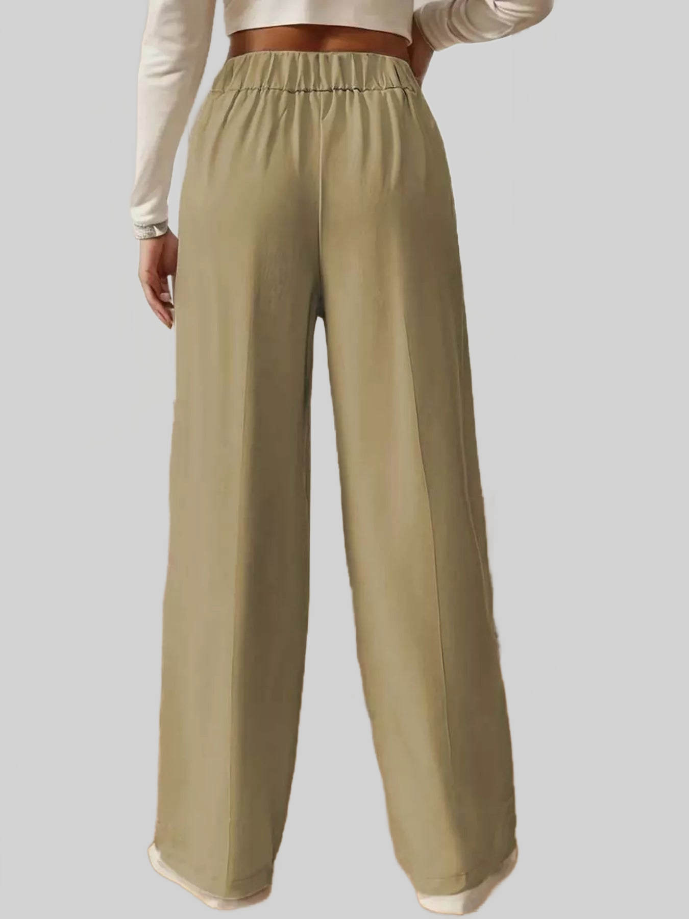 Women Full Size High-Waisted Wide-Leg Pants Plus Size nicholesgifts