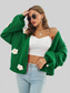 Floral Open Front Long Sleeve Cardigan nicholesgifts