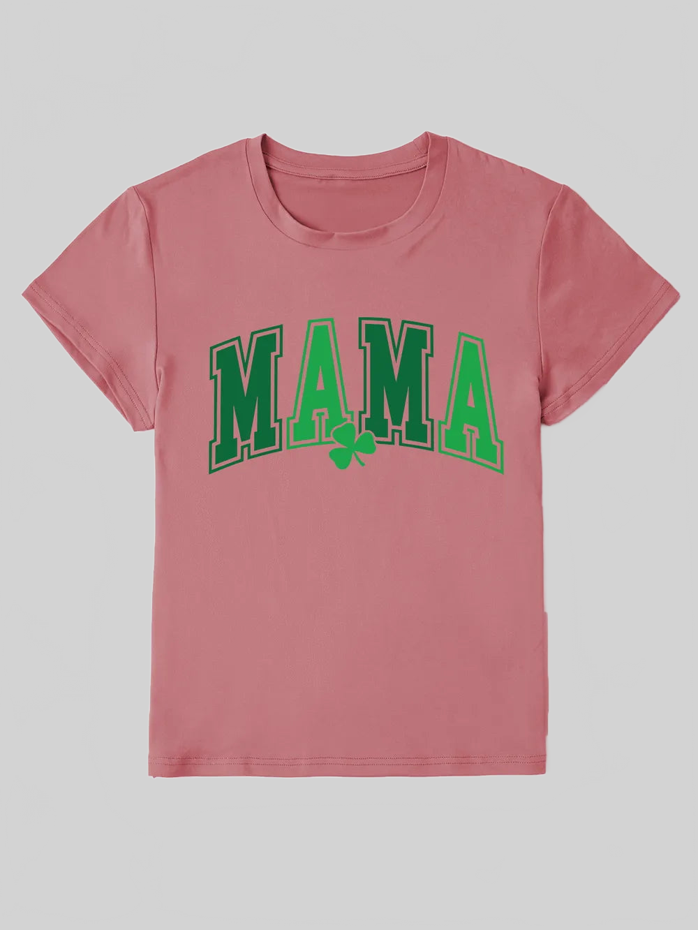 MAMA Round Neck Short Sleeve T-Shirt nicholesgifts