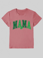MAMA Round Neck Short Sleeve T-Shirt nicholesgifts